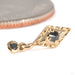 Dyna Drop Press-fit End in 14k Yellow Gold with Black Diamond from Tether Jewelry