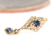 Dyna Drop Press-fit End in 14k Yellow Gold with Blue Sapphire from Tether Jewelry