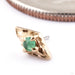 Dyna Press-fit End in 14k Yellow Gold with Emerald from Tether Jewelry