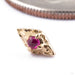 Dyna Press-fit End in 14k Yellow Gold with Ruby from Tether Jewelry