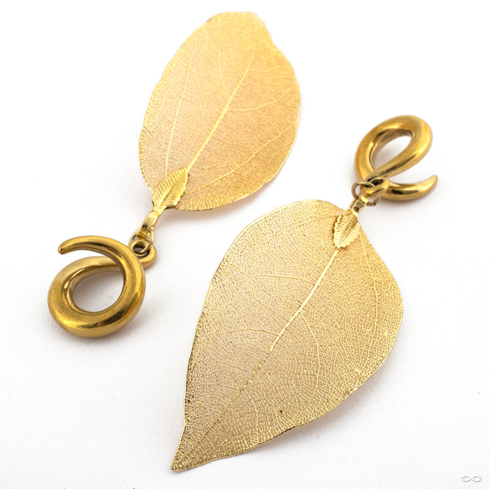 Electroplated Leaf Weights with Brass Coils from Uzu Organics in 4g brass