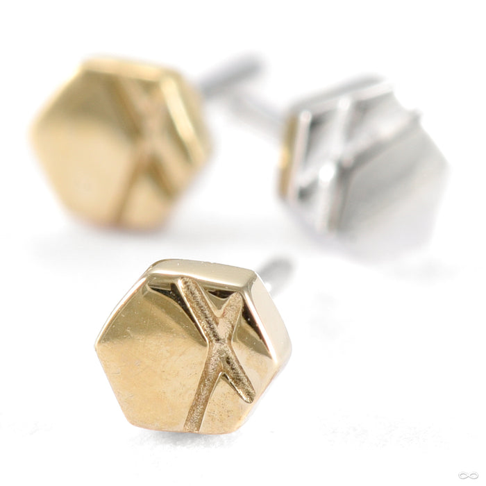 Element 06 Press-fit End in Gold from Tether Jewelry in various materials