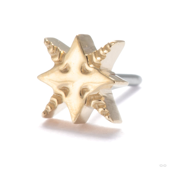Eleni Press-fit End in 14k Yellow Gold from Tether Jewelry