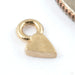 Enamel Ticker Charm in Gold from Pupil Hall in 14k yellow gold back view