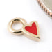 Enamel Ticker Charm in Gold from Pupil Hall in 14k yellow gold with red enamel