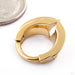 Epoch Clicker in Yellow-gold-plated Stainless Steel from Tether Jewelry