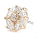 Equinox Press-fit End in 14k Yellow Gold with Clear CZ from Ember Body Jewelry