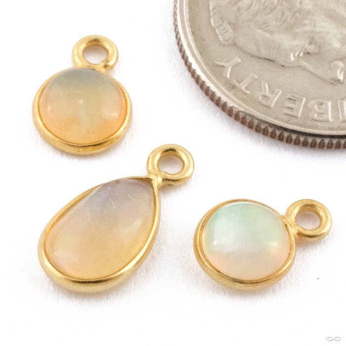 Ethiopian Opal Charm in 18k Yellow Gold in Assorted Styles from Oracle