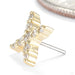 Exile Press-fit End in Gold from Seasons Handmade side detail