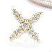 Exile Press-fit End in Gold from Seasons Handmade yellow gold with diamond