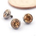 Extreme Low Profile Gem Ball Threaded End in Titanium from Industrial Strength with amber