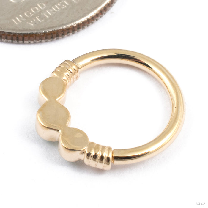 Faraway Seam Ring in Gold from BVLA in 14k Yellow Gold back detail