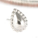 Fat Bottomed Girl Press-fit End in Gold from Regalia in white gold small