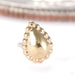 Fat Bottomed Girl Press-fit End in Gold from Regalia in yellow gold small