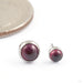 Flat Back Cabochon Gem Press-fit End in Titanium from Industrial Strength in garnet