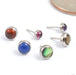 Flat Back Cabochon Gem Press-fit End in Titanium from Industrial Strength in various sizes and materials