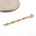 Fox Tail Charm in Gold from Quetzalli in 16g 14k Yellow Gold Short