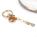 Future, Past and Present Charm in 14k Yellow Gold with Orange Sapphire from Hialeah