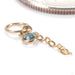 Future, Past and Present Charm in 14k Yellow Gold with Swiss Blue Topaz from Hialeah