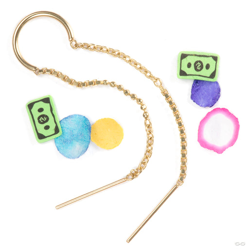 Give 100 Bada Thing of Beauty Threader in 14k Yellow Gold from Pupil Hall decorative shot