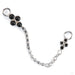 Give 100 Duplex Lynx Chain in 14k White Gold with Black Diamond & Black Enamel from Pupil Hall