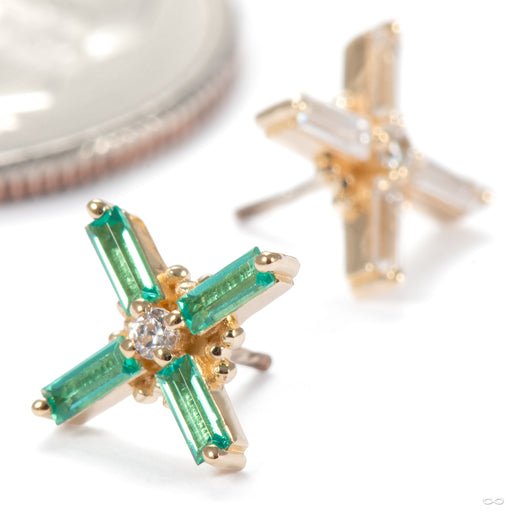 Gaia Press-fit End in Gold from BVLA with assorted materials