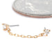 Gemini Press-fit End in 14k Yellow Gold with Diamond from Modern Mood