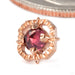 Gemmed Kappa 04 Press-fit End in 14k Rose Gold with Pink Tourmaline from Tether Jewelry