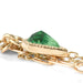 Geometric Millgrain Bezel Chain Charm in Gold from Mettle and Silver detail