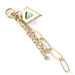 Geometric Millgrain Bezel Chain Charm in Gold from Mettle and Silver back detail