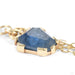 Geometric Partial Bezel Chain Charm in Gold from Mettle and Silver detail