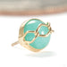 Get Money Press-fit End in 14k Yellow Gold with Amazonite from Pupil Hall