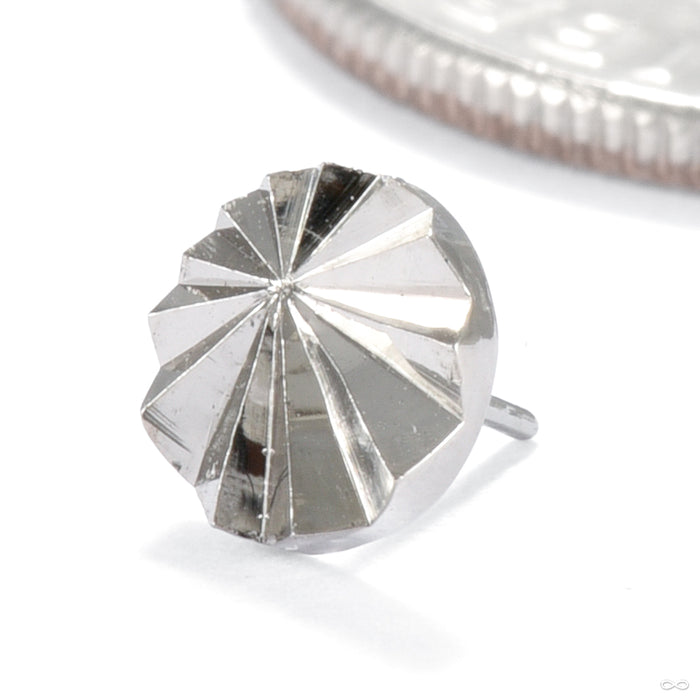 God Rays Press-fit End in Gold from Seasons Handmade in white gold