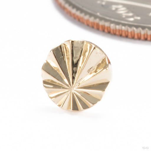 God Rays Press-fit End in 14k Yellow Gold from Seasons Handmade