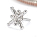 Gold Dust Press-fit End in 14k White Gold from Tawapa