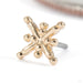 Gold Dust Press-fit End in 14k Yellow Gold from Tawapa