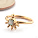 Golden Hour Seam Ring in Gold from Sacred Symbols with white opal