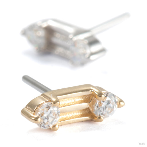 Good Times Press-fit End in Gold from Ember Body Jewelry in assorted materials