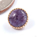 Grizant Cabochon Threaded End in Gold from Auris Jewellery in yellow gold with charoite