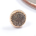 Grizant Druzy Press-fit End in Gold from Auris Jewellery in yellow godl with pyrite