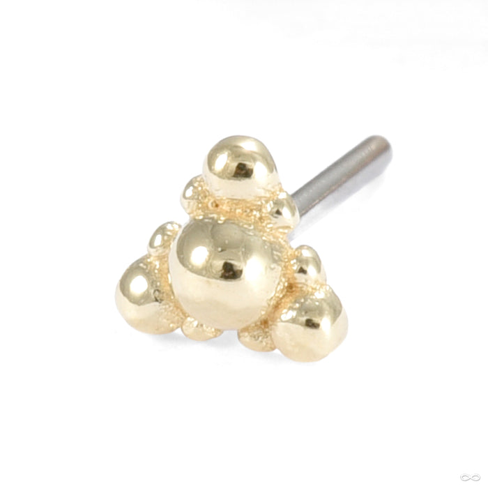 Hadea Press-fit End in Gold from Seasons Handmade in yellow gold