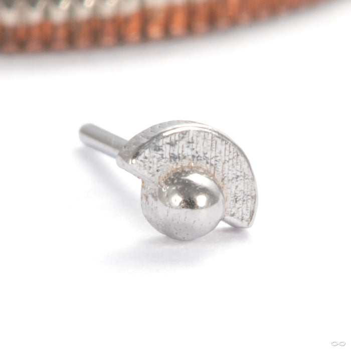 Half Full with Dottie Press-fit End in 14k White Gold from Pupil Hall