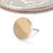 Half Matte Half Polish Disc Press-fit End in 14k Yellow Gold from Modern Mood