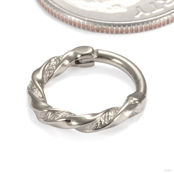 Hammer of Dawn Clicker in 14k White Gold from Seasons Handmade