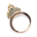 Hammered Amulet Seam Ring in 14k Rose & Yellow Gold from Sacred Symbols back