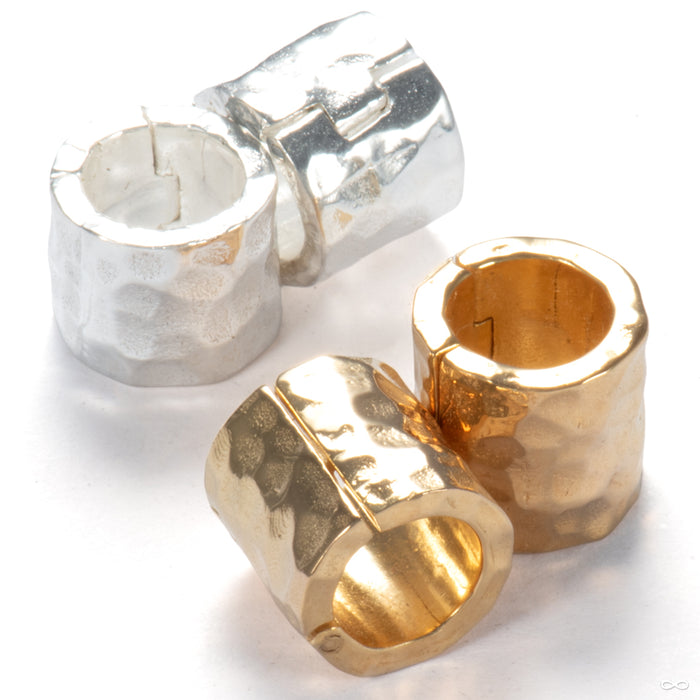 Hammered Clicker Cuffs from Symmetry Body Jewelry in assorted materials