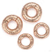 Hammered Clicker Weights Rose Gold Group from Symmetry Body Jewelry