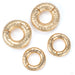 Hammered Clicker Weights Yellow Gold Group from Symmetry Body Jewelry