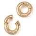 Hammered Clicker Weights Yellow Gold 2g from Symmetry Body Jewelry open