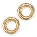 Hammered Clicker Weights Yellow Gold 6g from Symmetry Body Jewelry